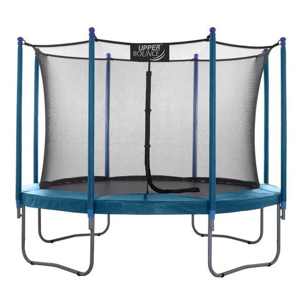 Machrus Machrus Upper Bounce 10 FT Round Trampoline Set with Safety Enclosure System, Backyard Trampoline UBSF01-10-A